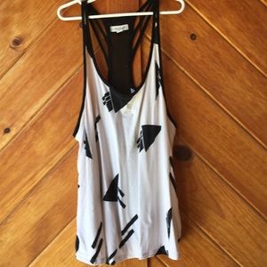 Strappy Graphic Print Tank Top